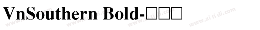 VnSouthern Bold字体转换